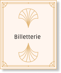 Menu billeterie